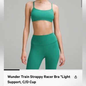 Wunder Train Strappy Racer Bra * light support C/D cup